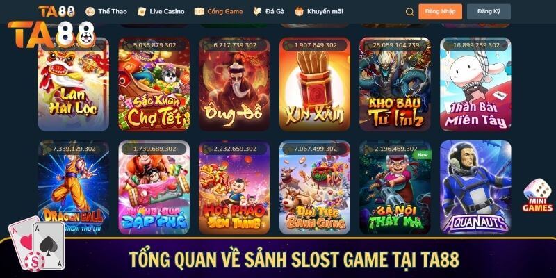 Tổng quan về sảnh slot game tại TA88