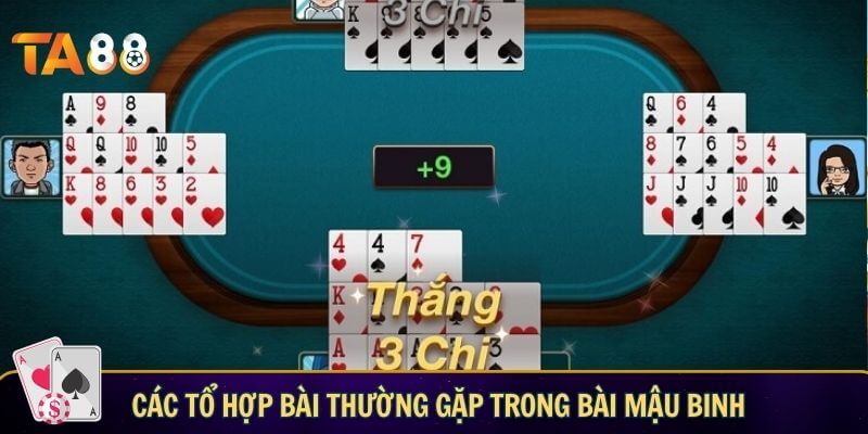 Các tổ hợp bài thường gặp trong bài Mậu Binh